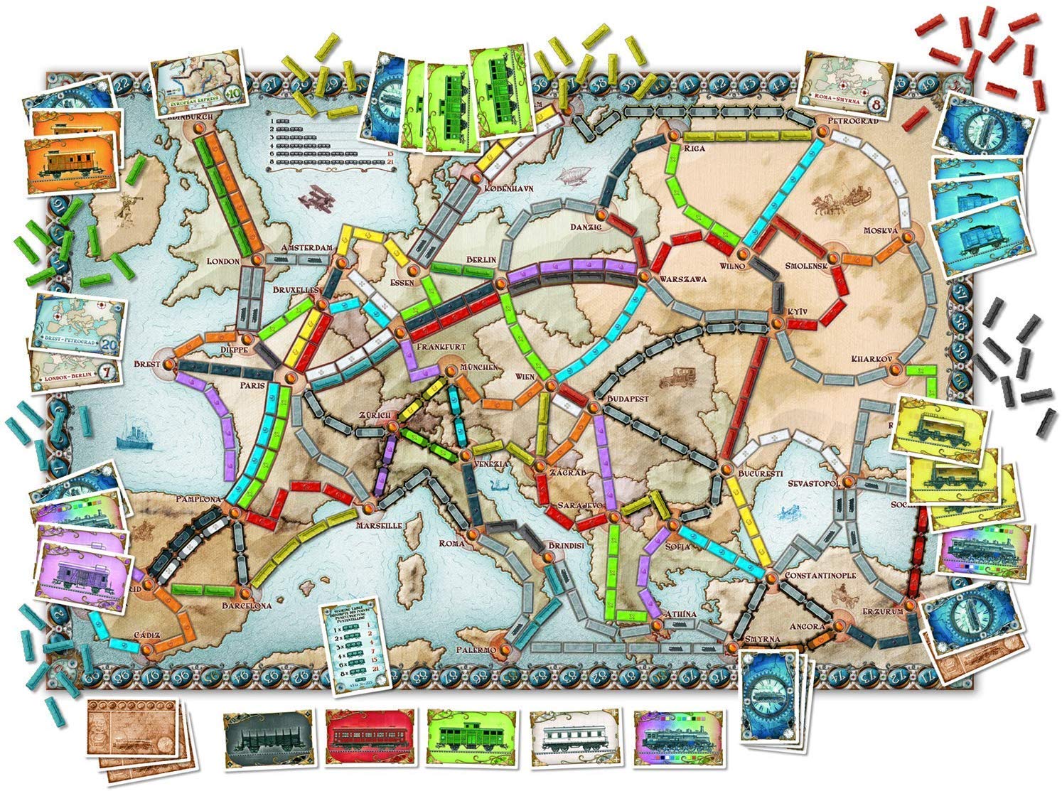 Asmodee Ticket to Ride: Europe Board Game - Strategic Railway Adventure, Ages 8+ - Image 4