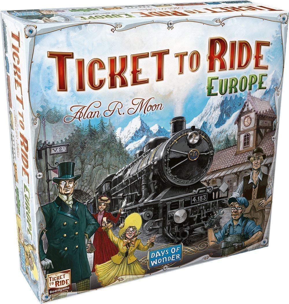 Asmodee Ticket to Ride: Europe Board Game - Strategic Railway Adventure, Ages 8+