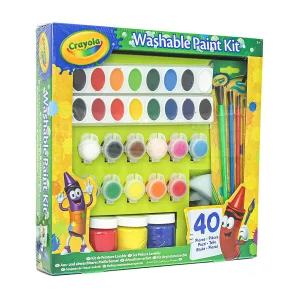 Crayola Washable Paint Kit with 40 Pieces: Creative Art Set, Ages 4+