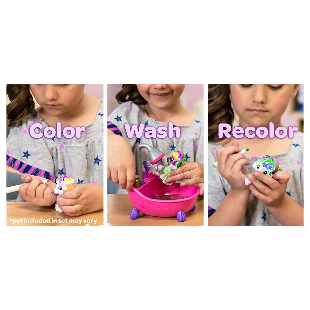 Crayola Washimals Pets Bathtub Set – Color, Wash & Reuse Creative Toy, Ages 3+ - Image 5