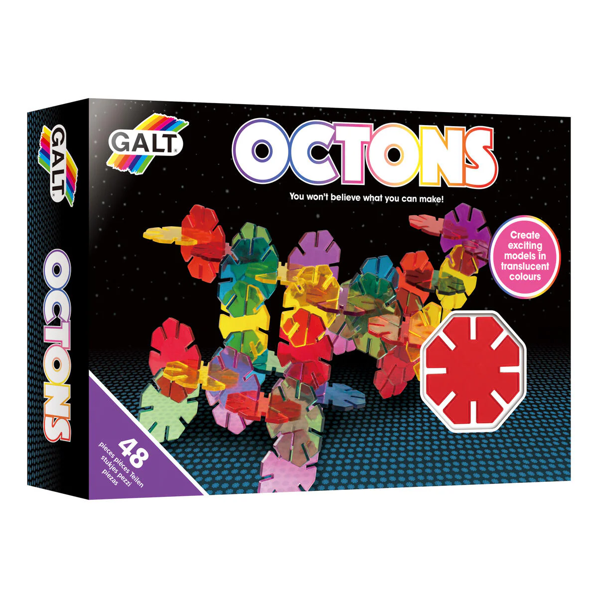 Galt Octons Construction Set, Creative Building Toy, Ages 4+