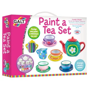 Galt Paint a Tea Set Kit, Creative Ceramic Painting Activity, Ages 5+