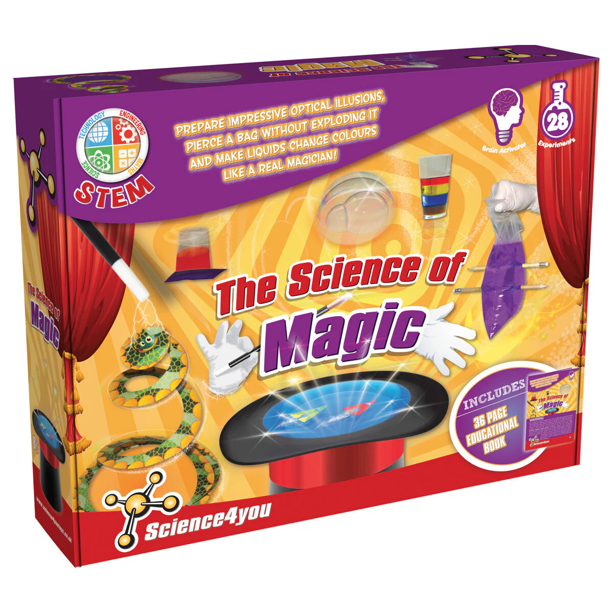 Vivid The Science of Magic Set: Fun STEM Magic Tricks Kit, Ages 8+