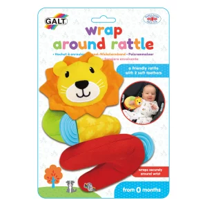 Galt Wrap Around Rattle with Soft Teethers, Sensory Baby Toy for Newborns 0+ Months