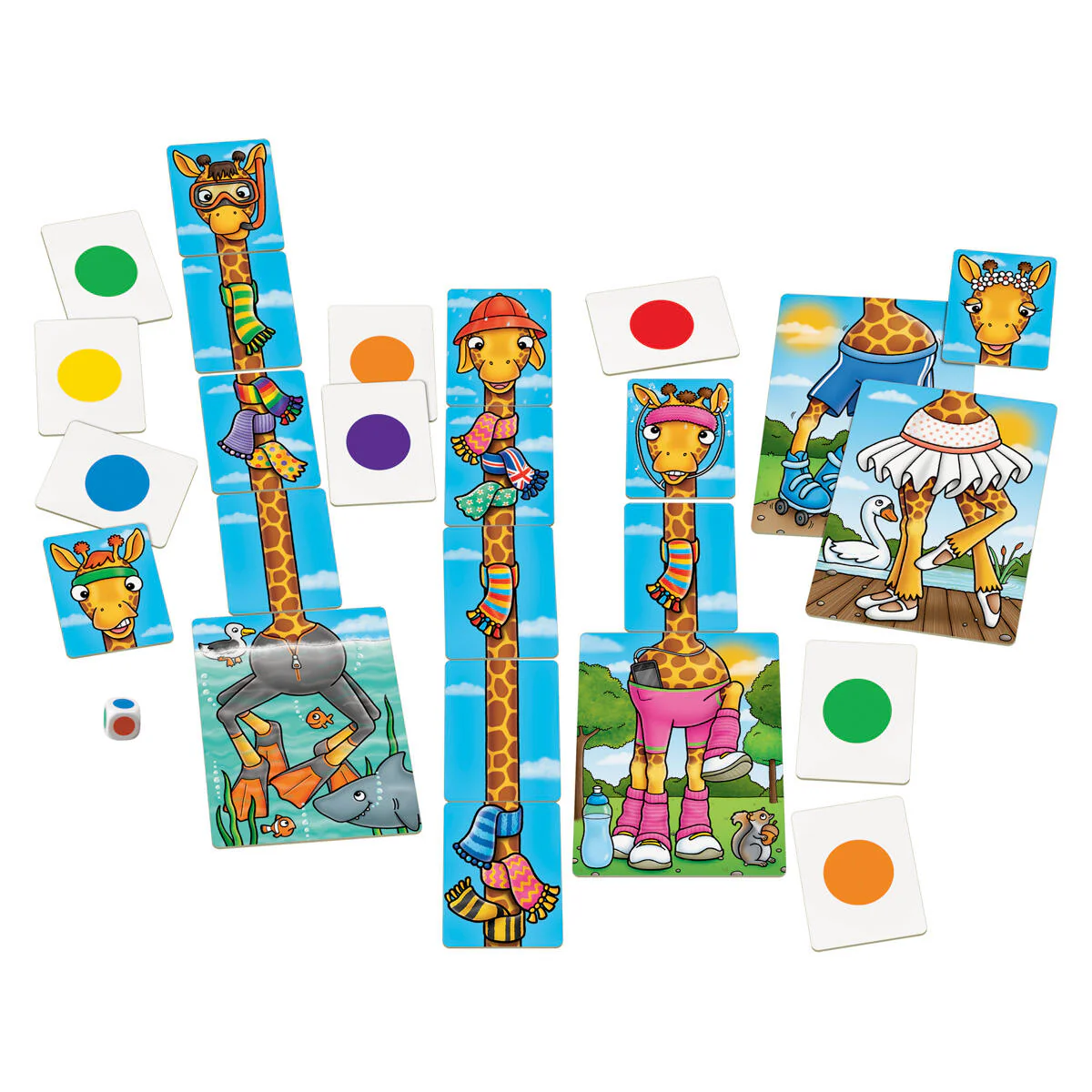 Orchard Toys Giraffes in Scarves Game, Counting & Matching Board Game for Kids Ages 4–7 - Image 2
