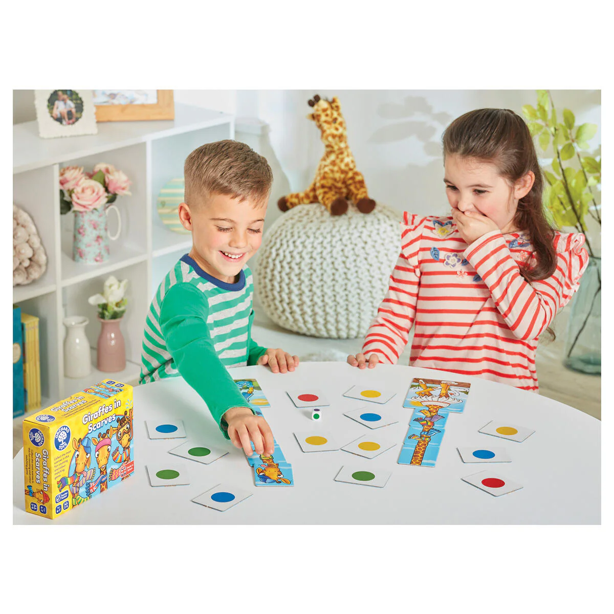 Orchard Toys Giraffes in Scarves Game, Counting & Matching Board Game for Kids Ages 4–7 - Image 5