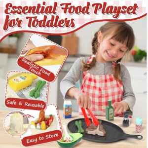 Castle Pretend Play Food Set – Realistic Kitchen Playset for Kids, BPA-Free Educational Toy for Ages 3–6