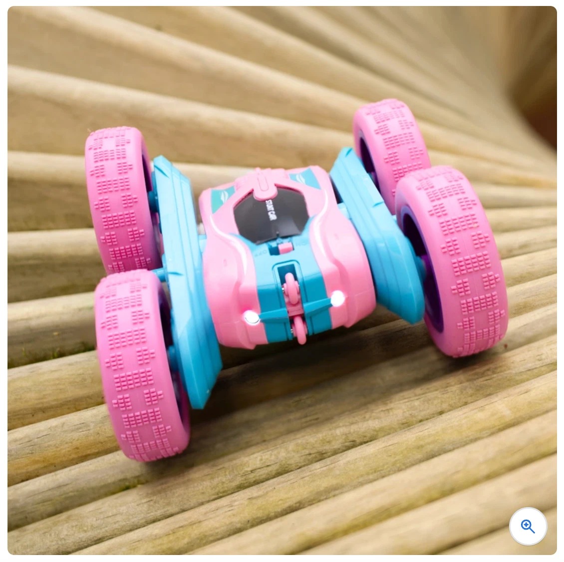 Spin n' Stunt RC Car Pink 1:24 | 360° Stunt Remote Control Car with LED Lights - Image 3